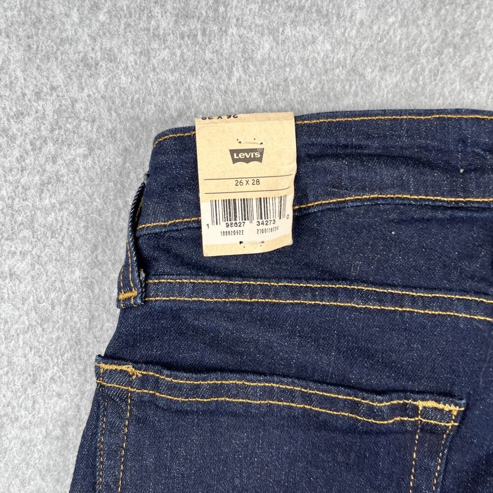 Levis 721 High Rise Skinny Denim Jeans Womens 26x28 dark Wash New NWT - Picture 13 of 14